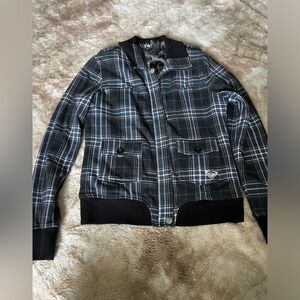 Roxy Faux Fur Lined Plaid Jacket